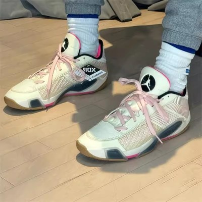 正品耐克AIR JORDAN AJ38男子中帮减震透气实战篮球鞋FD2325-100