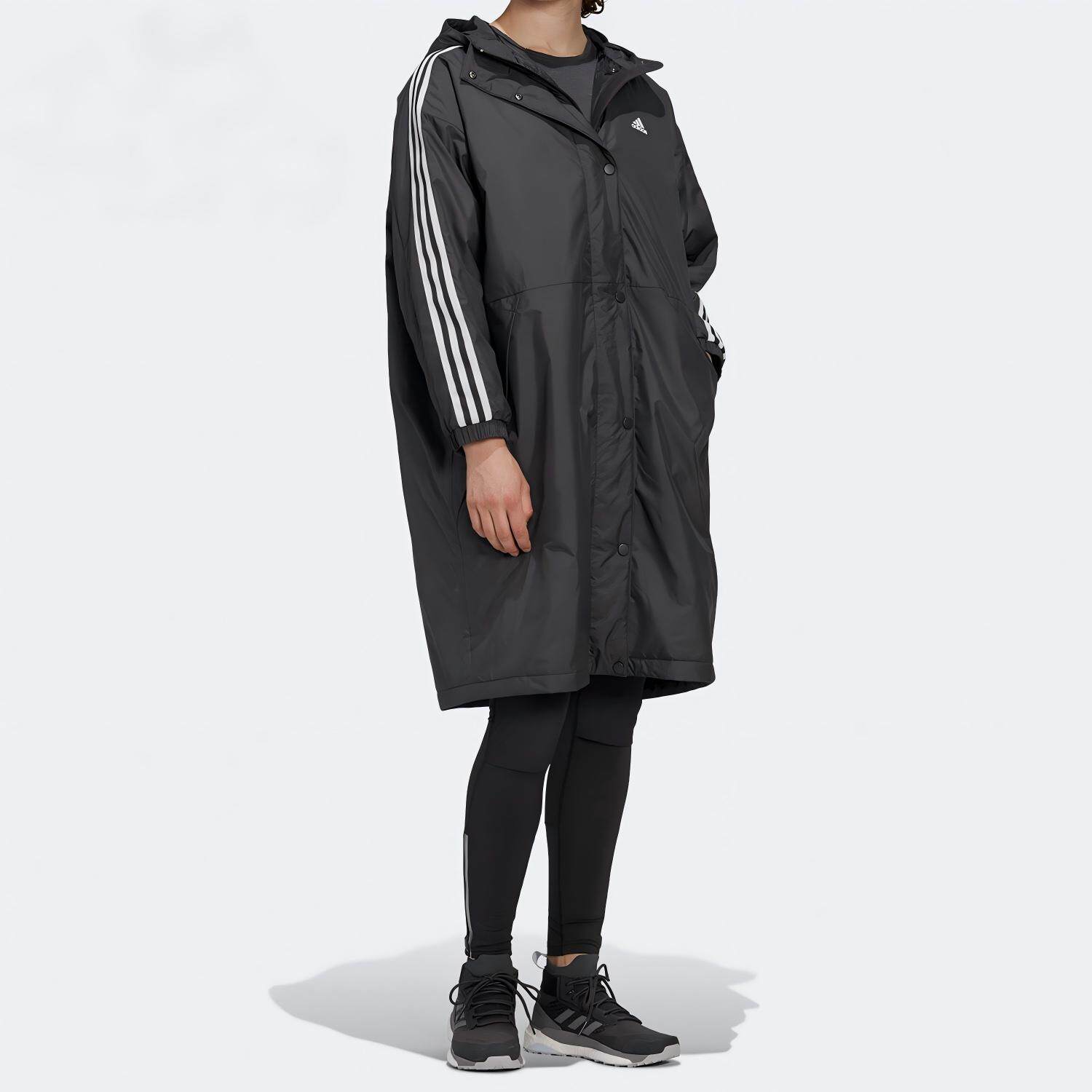 正品阿迪达斯W INSULATED COA女子户外运动保暖长款棉衣GF0025