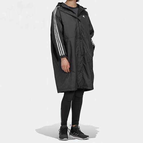 正品阿迪达斯W INSULATED COA女子户外运动保暖长款棉衣GF0025
