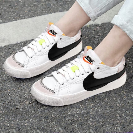 正品耐克BLAZER LOW 77 JUMBO男女大钩LOGO开拓者板鞋DQ1470-101