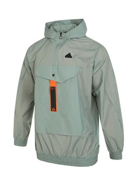 正品阿迪达斯M CE Q2 PR WB男子户外运动休闲舒适夹克外套IC3725