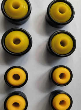 直销滚筒轴承端盖塑胶座无动力辊筒配件管子帽盖轴承端座黄盖轴承