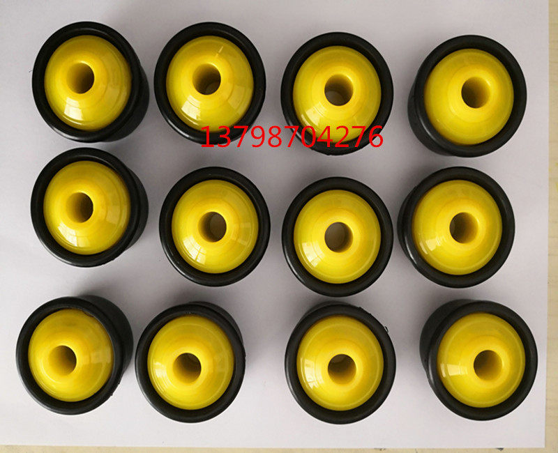 直销滚筒轴承端盖塑胶座无动力辊筒配件管子帽盖轴承端座黄盖轴承