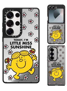 现货CASETiFY联名Mr. Men Little Miss阳光小姐手机壳适用samsung三星S25/24Ultra+Z Flip/Fold6/5磁吸保护套