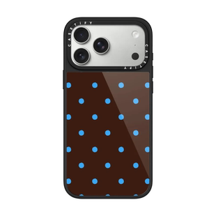 13Plus 印花潮牌 现货CASETiFY经典 Air磁吸保护套防摔时尚 蓝波点褐底手机壳适用苹果iPhone17ProMax