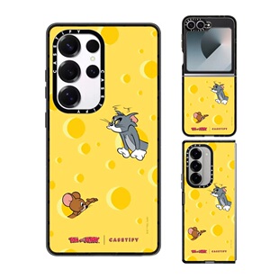 现货CASETiFY联名猫和老鼠Tom and Jerry奶酪手机壳适用samsung三星S25/24Ultra+Z Flip/Fold6/5保护套动漫潮