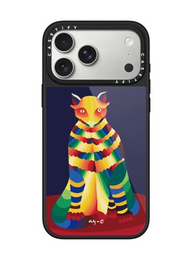 现货CASETiFY艺术家Ay-O彩虹猫手机壳适用苹果iPhone17ProMax/Air/16/15/14/13Plus磁吸保护套防摔时尚奢潮牌