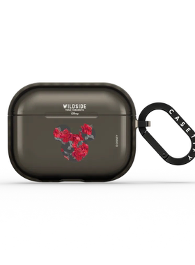 WILDSIDE迪士尼特别版CASETiFY米老鼠和玫瑰无线蓝牙耳机保护套适用苹果AirPods Pro3/2/1强韧防摔壳经典潮牌