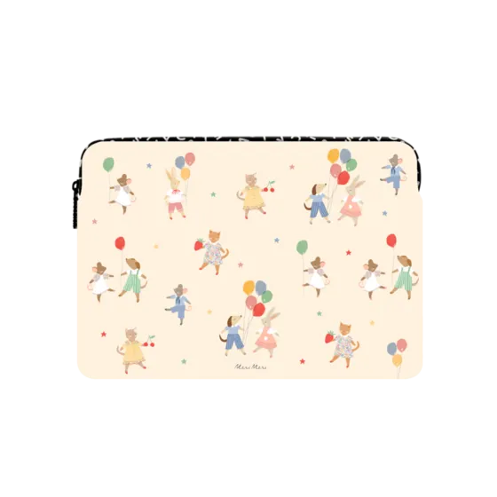 CASETiFY联名Meri Meri动物朋友笔记本手提电脑内胆包适用苹果iPad/MacBook Pro16/13寸轻巧海绵保护套萌潮牌