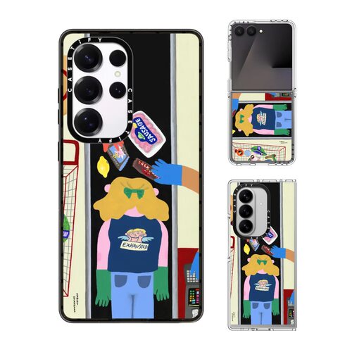 现货CASETiFY插画家Haruka Yamakawa超级累手机壳适用samsung三星S25/24Ultra+Z Flip/Fold7/6/5保护套卡通潮