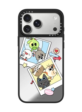 现货CASETiFY联名BBNEXDO宝丽来手机壳适用苹果iPhone17Pro/Max/Air/16/15/14/13Plus镜面磁吸保护套卡通潮牌