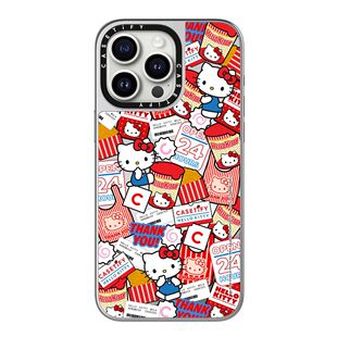 现货CASETiFY联名Hello Kitty贴纸适用苹果iPhone 17/16/15/14/13/12/Pro/Max/Plus镜面磁吸手机壳凯蒂猫萌