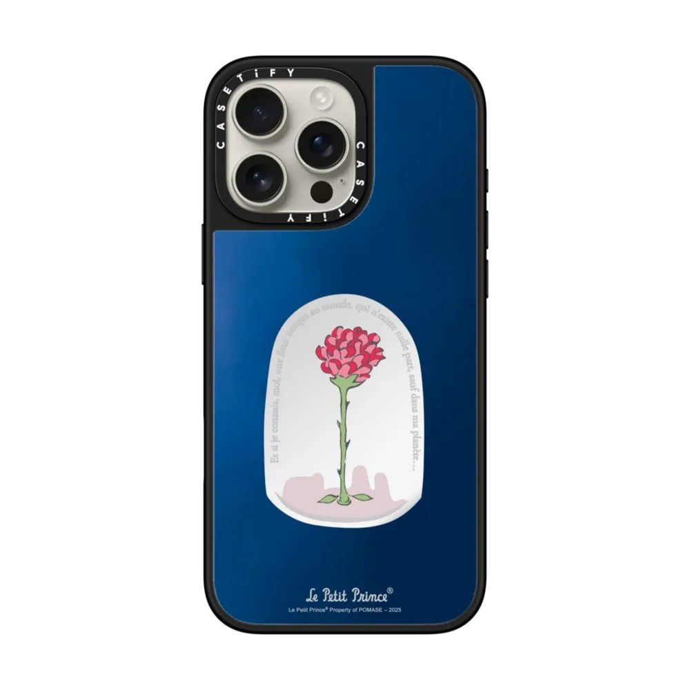 现货CASETiFY联名小王子Le Petit Prince玫瑰手机壳适用苹果iPhone16Pro/Max/15/14/13/12Plus镜面磁吸保护套