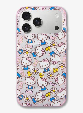 Sonix联名三丽鸥Hello Kitty凯蒂猫粉色蝴蝶结手机壳适用苹果iPhone17ProMax磁吸16/17Pro/Air保护套可爱潮牌