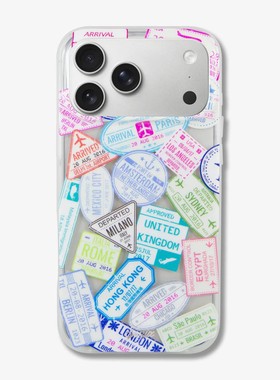 Sonix护照印章适用苹果iPhone17ProMax磁吸Air/16手机壳magsafe时尚潮牌个性创意全包防摔保护套小众商务可爱