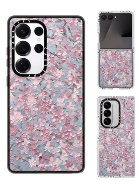 现货CASETiFY艺术家Ann Marie Coolick曙樱花开2手机壳适用samsung三星S25/S24Ultra+Z Flip/Fold7/6/5保护套