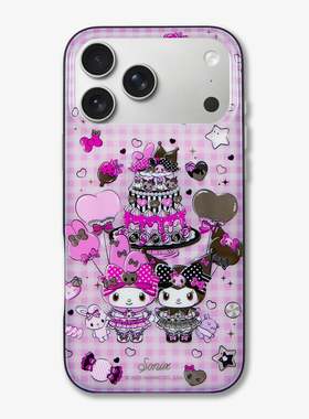 Sonix联名三丽鸥酷洛米与美乐蒂适用苹果iPhone17ProMax磁吸手机壳17pro甜美卡通可爱少女全包防摔保护套16潮