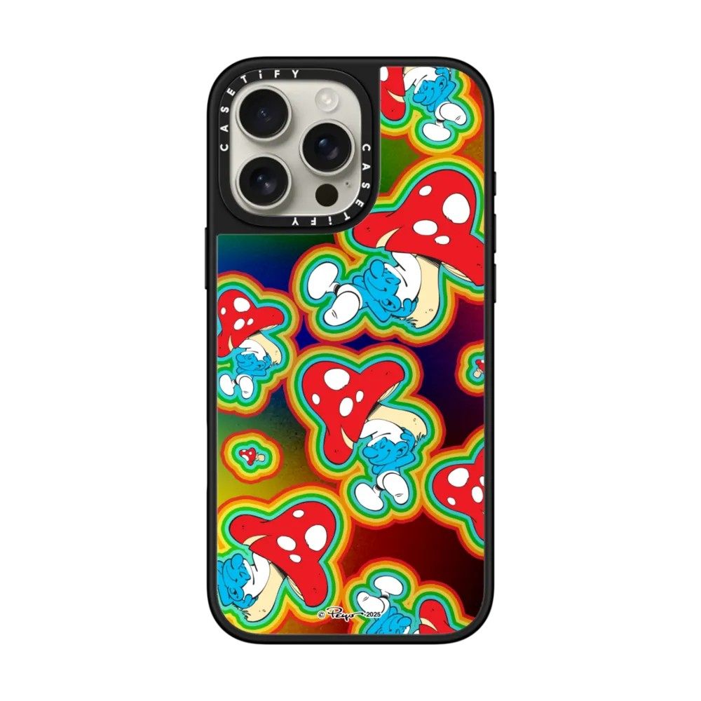 现货CASETiFY联名The Smurfs蓝精灵彩虹梦手机壳适用苹果iPhone16ProMax/15/14/13/12Plus磁吸保护套动漫潮牌