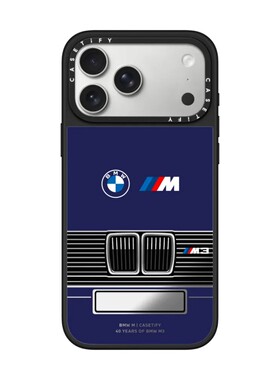 现货CASETiFY联名BMW宝马M3车牌E30定制蓝色手机壳适用苹果iPhone17ProMax/Air/16/15/14/13Plus磁吸保护套潮