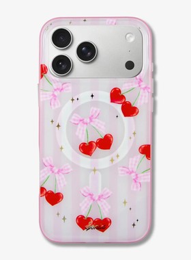 Sonix新款美味樱桃适用苹果iPhone17 pro max磁吸手机壳16pro甜美蝴蝶结粉紫小清新软妹少女心全包防摔保护套