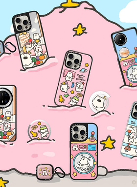 现货CASETiFY联名艺术家PETERDOG运动小狗DunDun手机壳适用苹果iPhone16ProMax磁吸15Plus/14/13治愈保护套12