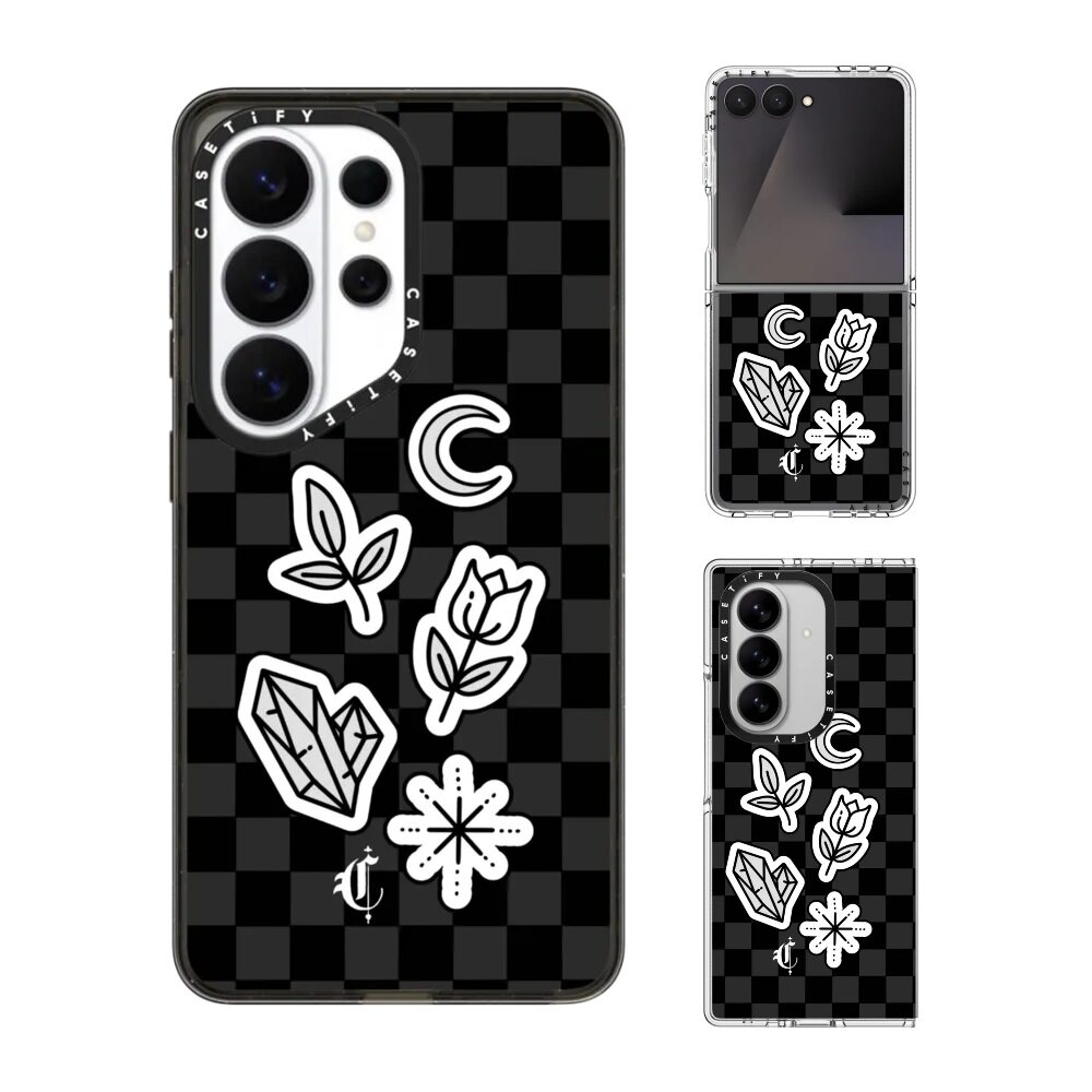 现货CASETiFY艺术家Chiara LB Art黑白魔法手机壳适用samsung三星S26/25/24Ultra+Z Flip/Fold7/6磁吸保护套