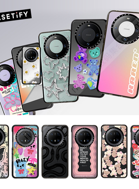 CASETiFY时尚潮牌透明黑色框适用HAWEI华为Mate70Pro手机壳mate70个性创意高颜值高端轻奢强韧全包防摔保护套