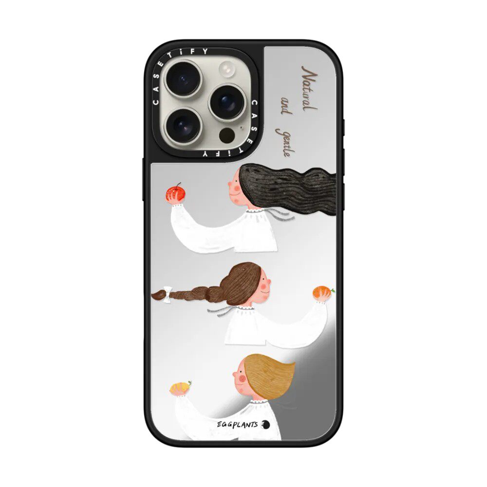 现货CASETiFY联名EGGPLANTS爱意蔓延手机壳适用苹果iPhone16Pro/Max/15/14/13/12Plus镜面磁吸保护套插画潮牌