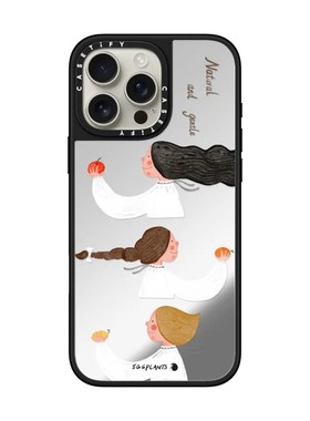 现货CASETiFY联名EGGPLANTS爱意蔓延手机壳适用苹果iPhone16Pro/Max/15/14/13/12Plus镜面磁吸保护套插画潮牌