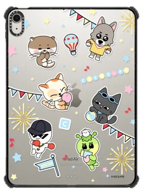 CASETiFY联名BBNEXDO贴纸平板电脑保护套适用苹果iPad10.9Pro13/12.9/11寸Air4/5代M2/3/4壳mini6卡通时尚潮