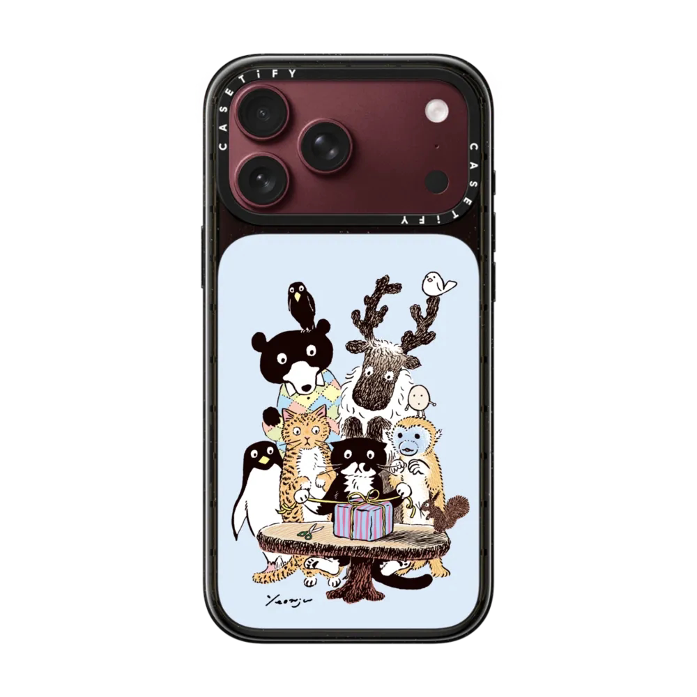 现货CASETiFY奶牛猫礼物盒里有什么？适用苹果iPhone18 Pro Max磁吸手机壳17/16/15萌趣14治愈系插画13保护套