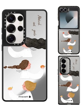 现货CASETiFY联名EGGPLANTS爱意蔓延磁吸手机壳适用samsung三星S25/S24Ultra+Z Flip/Fold6/5防摔保护套插画