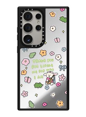 现货CASETiFY联名小菜狗Nikioooo爱意绽放适用samsung三星S24Ultra+S23/22磁吸手机壳全包防摔保护套卡通可爱