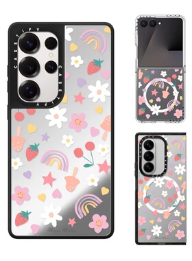 现货CASETiFY联名Meri Meri快乐图标手机壳适用samsung三星S25/4Ultra+Z Fold7/Flip6/5磁吸保护套精致萌潮牌