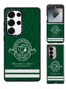 现货CASETiFY联名Peanuts史努比针织扭绳花纹手机壳适用samsung三星S25/24Ultra+Z Flip/Fold6/5磁吸保护套潮