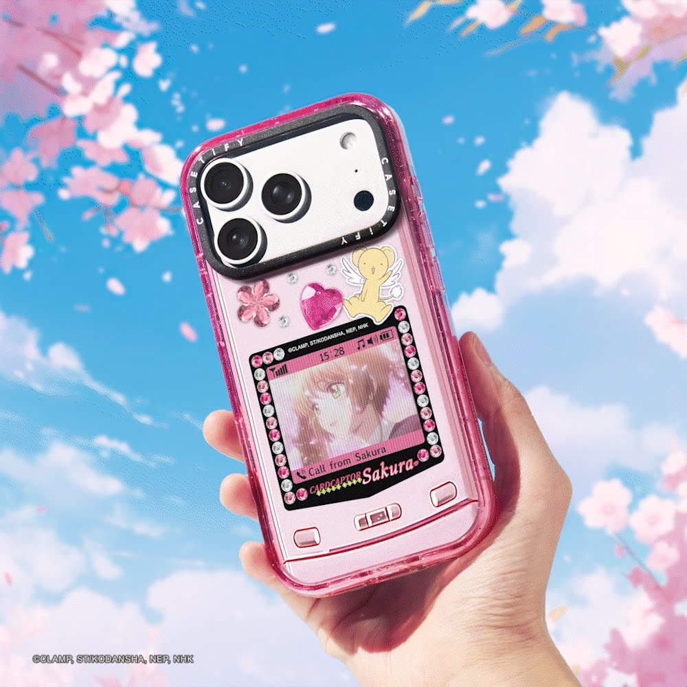 现货CASETiFY联名魔卡少女樱透明牌百变小樱来电适用苹果iPhone17ProMax磁吸手机壳16/15/14甜美13保护套潮牌