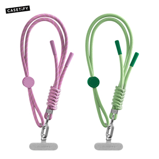 现货CASETiFY新款夏日编织手机腕带挂绳相机包包小挂件吊饰多功能