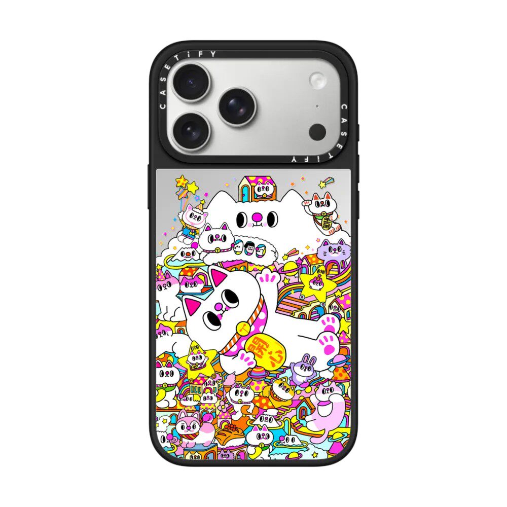 现货CASETiFY艺术家Messy Desk猫乐园手机壳适用苹果iPhone17ProMax/Air/16/15/14/13Plus磁吸保护套卡通潮牌