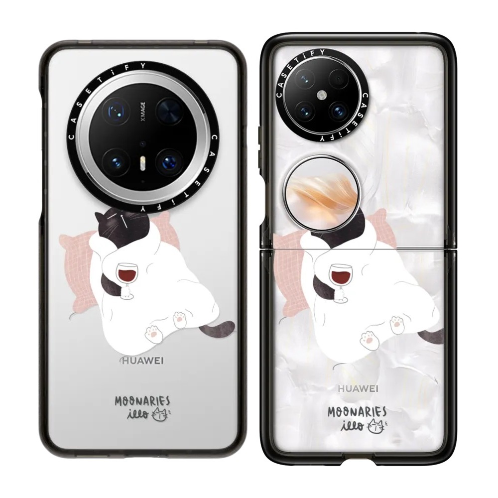 寒冷瞌睡猫CASETiFY华为手机壳萌