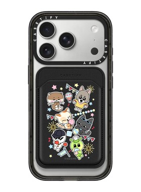 CASETiFY联名BBNEXDO手机磁吸卡套Magsafe证件收纳便携卡通可爱潮