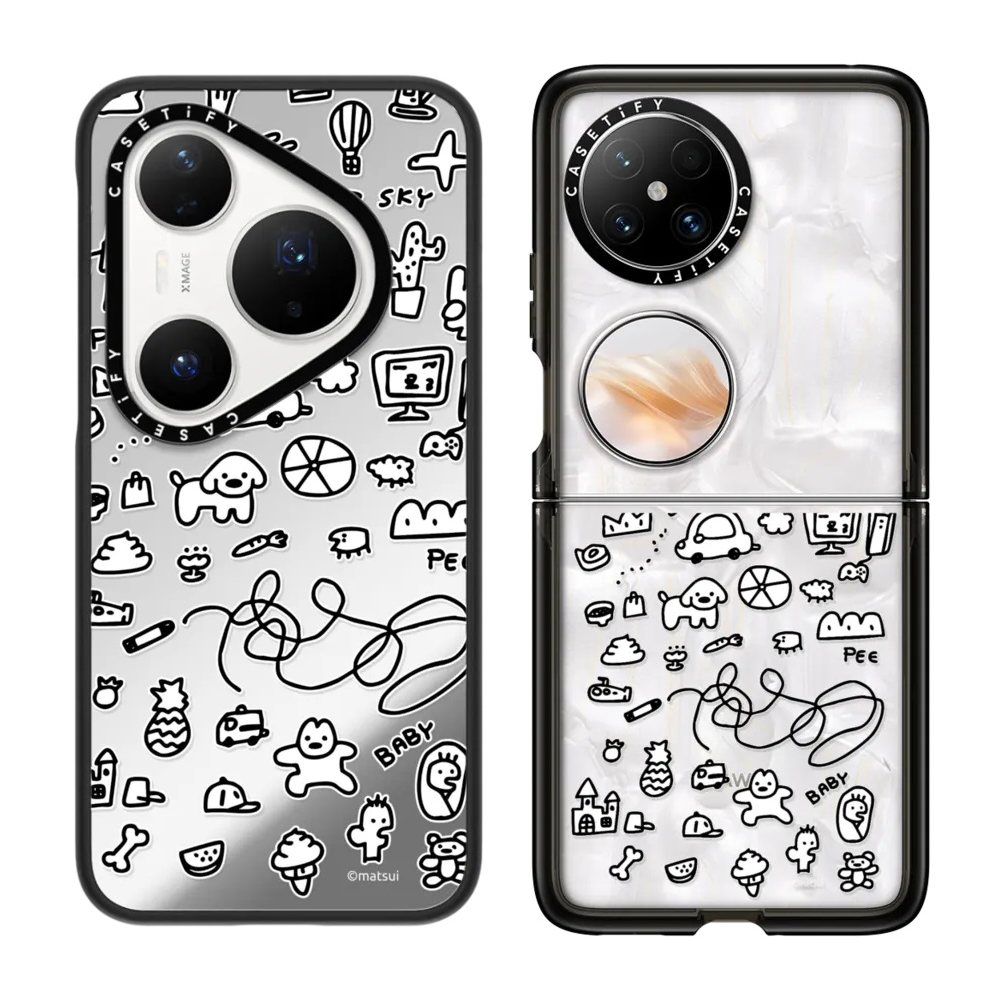 现货CASETiFY艺术家matsui狗狗世界手机壳适用huaw