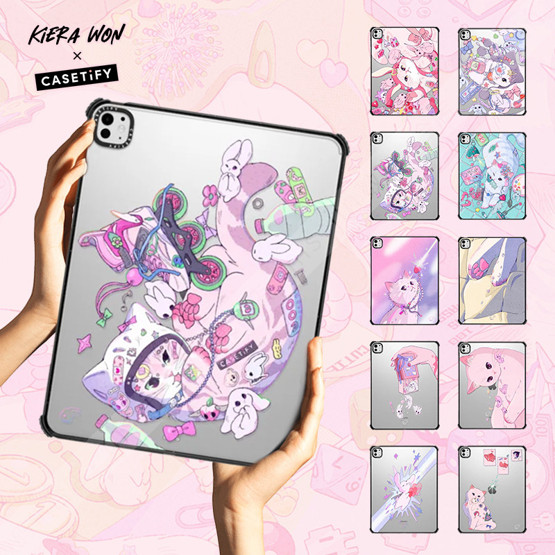 CASETiFY艺术家Kiera Won梦幻萌宠平板电脑保护套适用苹果iPad10.9Pro13/12.9/11寸Air4/5代M2/3/4壳mini6潮