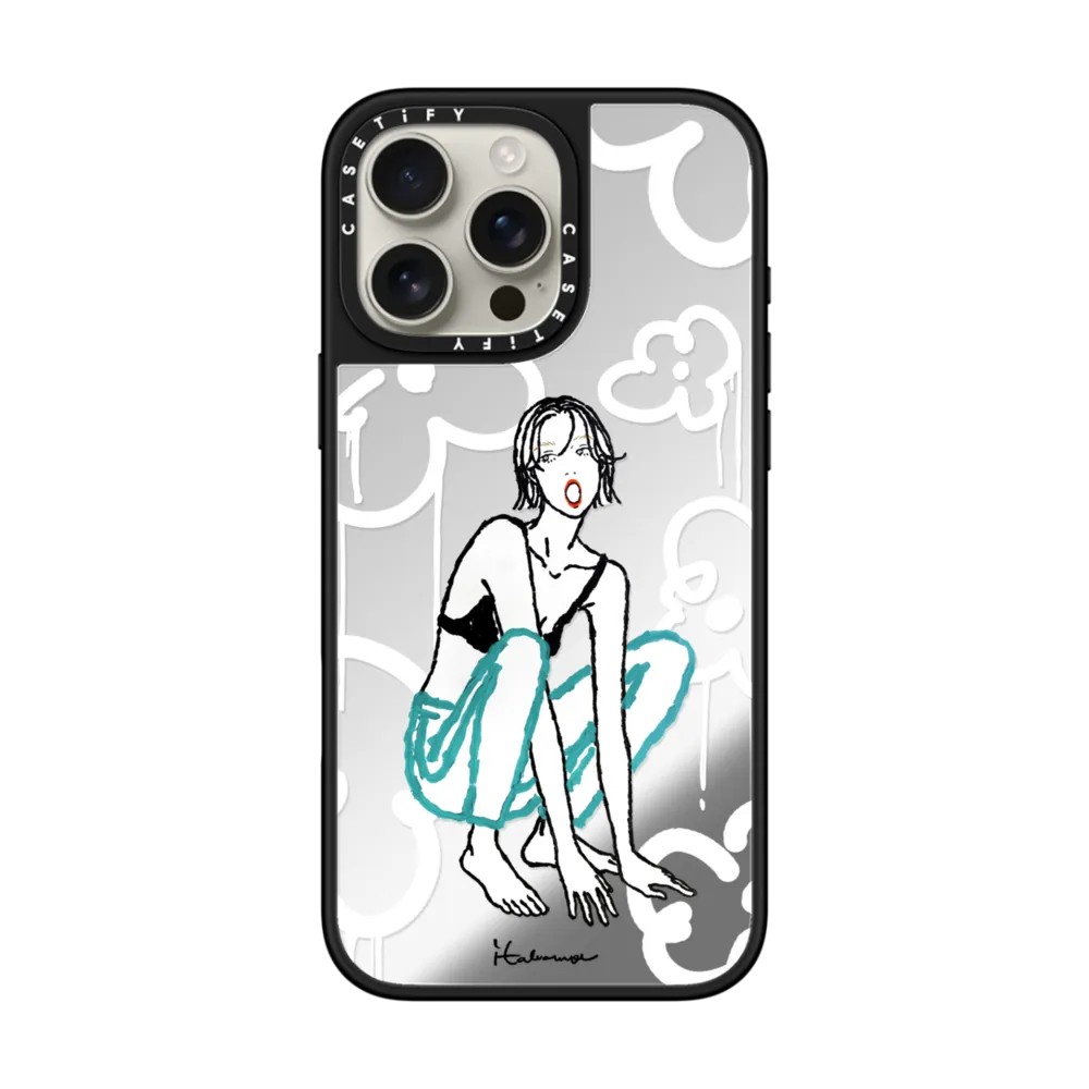 现货CASETiFY联名艺术家itabamoe松弛感酷女孩手机壳适用苹果iPhone16ProMax/15/14/13/12Plus镜面磁吸保护套