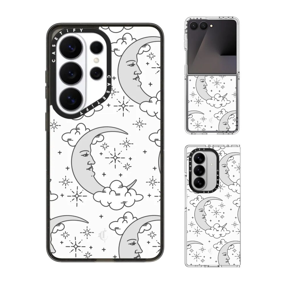 现货CASETiFY艺术家Chiara LB Art梦幻月亮手机壳适用samsung三星S26/25/24Ultra+Z Flip/Fold7/6磁吸保护套