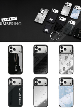 现货CASETiFY联名NUMBERING珠宝光芒手机壳适用苹果iPhone17ProMax/Air/16/15/14/13/Plus磁吸保护套镜面潮牌
