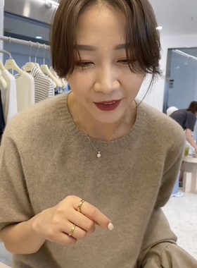 韩系时尚珠珠锁骨链widelia十三行韩国老板娘同款珠珠项链气质