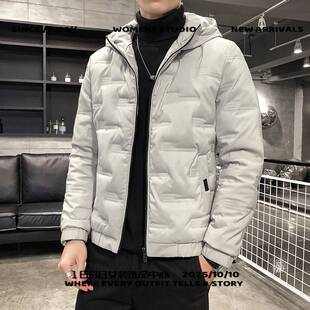 羽绒服平湖棉衣男士秋冬季外套新款男装轻薄短款休闲棉服工装棉袄