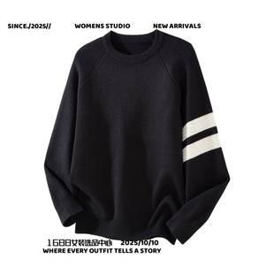 石狮浪印户外秋冬季新款美式衣男女宽松慵懒风保暖线衣针织衫