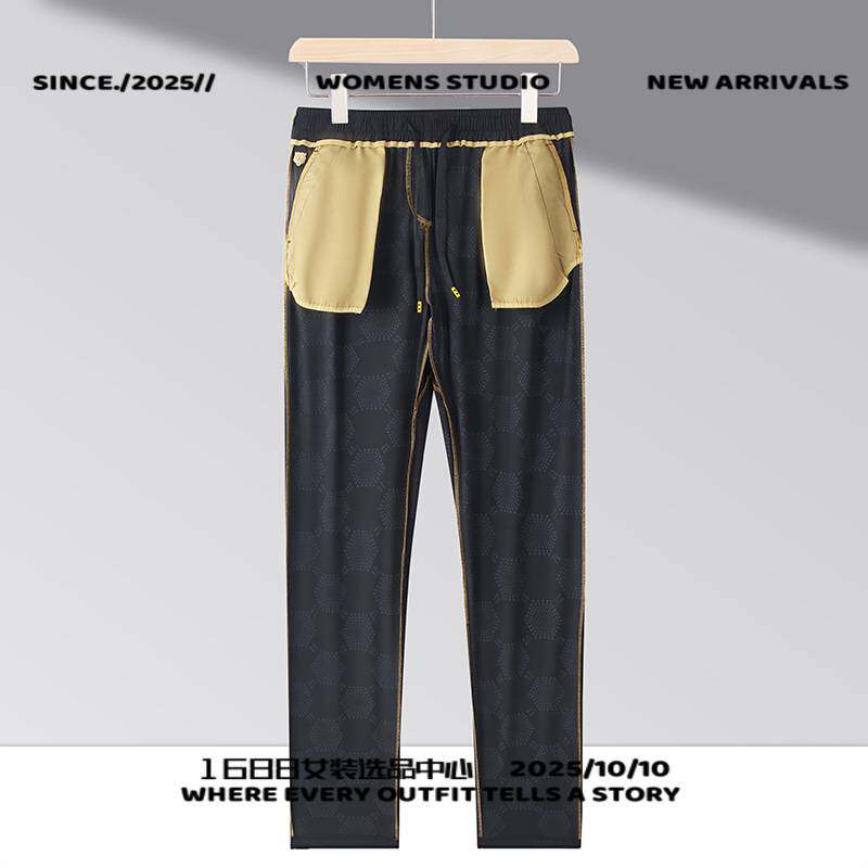 泉州玉牌冲锋衣九分冰丝速干裤男户外徒步夏薄款跑步运动健身直筒