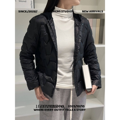 南京科曼服饰男装羽绒服羊绒连帽瑜伽轻薄服女短款保暖拼接时气内